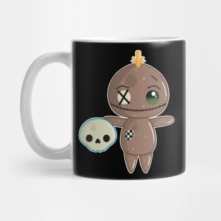 Cute Sack Puppet with Cute Skull Mug